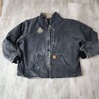 Carhartt Zippered Work Jacket 14806 Faded Mens Size 2XL