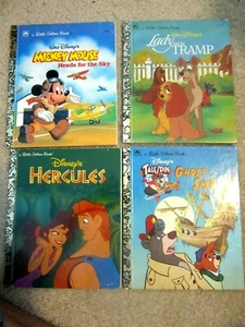 Lote 4 Walt Disney LITTLE GOLDEN BKS Mickey Mouse Dama y Vagabundo TailSpin Ghost Shi - Imagen 1 de 6