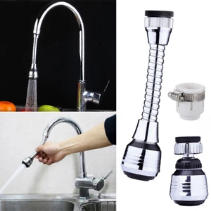 360° Flexible Faucet Extender Bendable Kitchen Sink Tap Spray Head Attachment - Picture 1 of 10