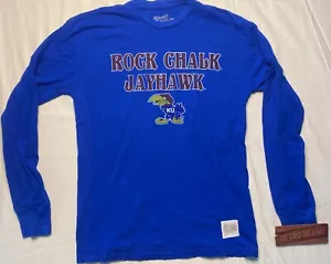 Original Retro Brand Kansas Jayhawks Long Sleeve Slub T-Shirt Small - Picture 1 of 7