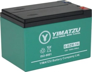 Battery EV12140 6-DCM-14 6-DZM-14 6-FM-14 AGM 12V 15Ah Yimatzu Threaded Set of 6 - Picture 1 of 4