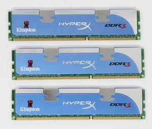 Kingston FURY XMP 6 GB (3x2GB) KHX12800D3K3/6GX PC3-12800 DDR3-1600 RAM (#25305) - Bild 1 von 2