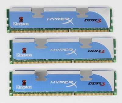 Kingston FURY XMP 6 GB (3x2GB) KHX12800D3K3/6GX PC3-12800 DDR3-1600 RAM (#25305) - Bild 1 von 2