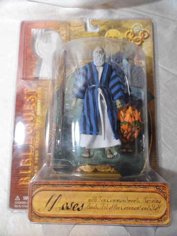 BIBLE QUEST MOSES + TEN COMMANDMENTS BURNING BUSH ARK OF THE COVENANT STAFF 5" Cover