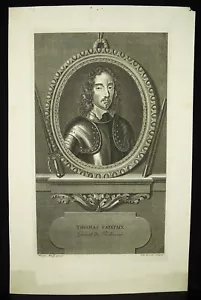 Thomas Fairfax 3rd Lord of Cameron English Revolution Drevet VANDER WERFF - Picture 1 of 7