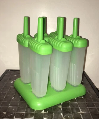 Tovolo Conjunto de 6 Moldes Groovy Ice Pop Alças de Proteção contra Gotejamento Faça Você Mesmo Picolés Novo Na Caixa - Imagem 1 de 4