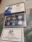 2005 S Proof State Quarter Set Gem Dcam Original Box & Coa 5 Coins Cn-Clad