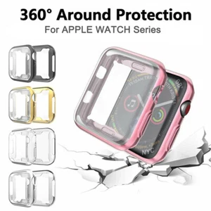 Case Transparent iWatch 41MM 45MM 49MM TPU For Apple Watch Series Ultra 2 9-1 - Picture 1 of 21