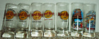 7 Hard Rock Cafe Tall Logo Shot Glasses -Various Cities