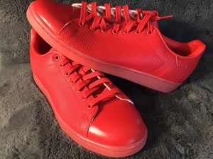 red colour shoes adidas