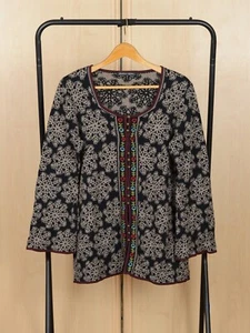 Gudrun Sjoden Nordic Wool Cotton Cardigan Size M - Picture 1 of 7