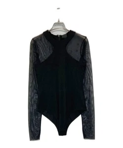 GIVENCHY Black Stretch Viscose Bodysuit M black Ext+++ - Picture 1 of 9