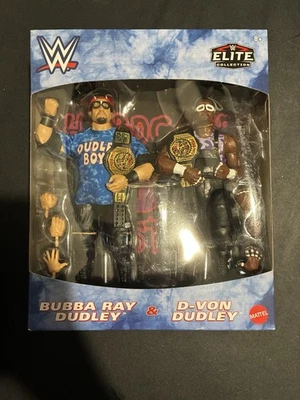 Figura WWE Elite Dudley Boyz Paquete de 2 Bubba Ray y D‐Von Mattel Edición Limitada Nueva en Caja Foto 1 de 4