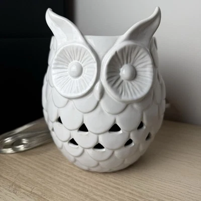 Yankee Candle Owl Calentador de Copa de Fusión de Cera Fácil con Temporizador Blanco Probado Funcionando  Foto 1 de 4