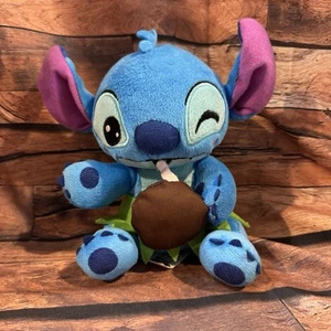 Disney Winking Stitch Plush with Coconut 5" Stuffed Animal Feed Me Series Blue - Picture 1 of 8