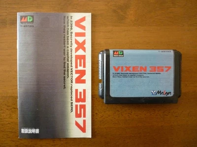 Vixen 357 W/Manual Sega Mega Drive MD Used Game NTSC-J Japan JP - Image 1 of 4