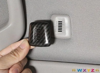 Cubierta de micrófono interior de coche estilo fibra de carbono para BMW X7 G07 2019-2022 2 PIEZAS Foto 1 de 4