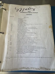 EMD SD45 Locomotive Service Manual GM 1970 Southern Pacific Railroad Issued - Picture 1 of 24