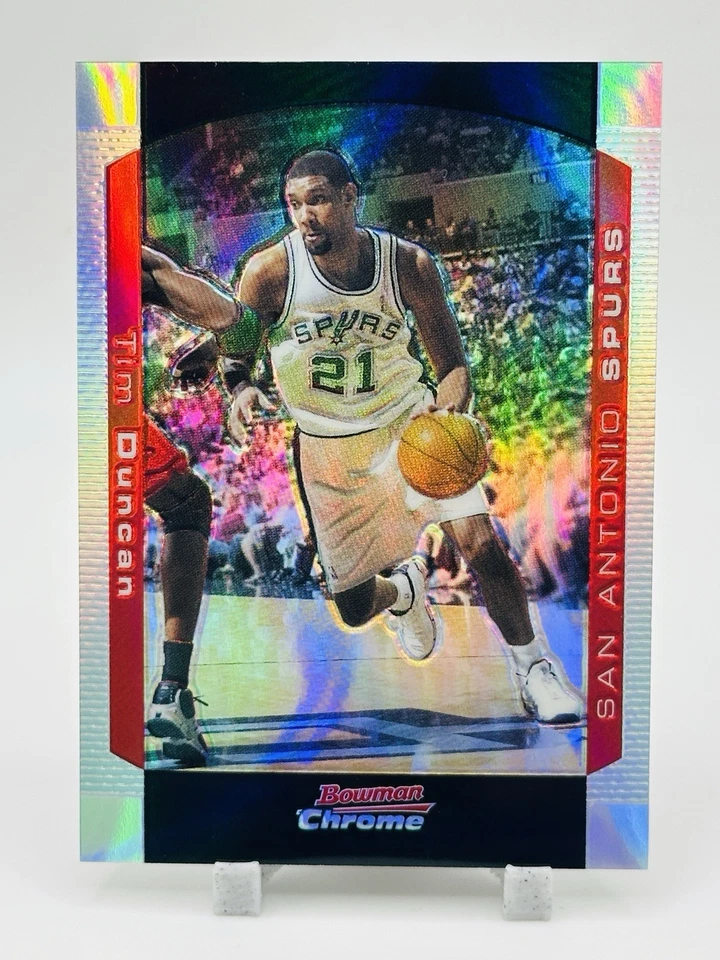 TIM DUNCAN 2004-05 Bowman cromo oro refractor /300 🔥san antonio spurs🔥 Foto 1 de 2