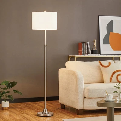 KAWOTI 63.5" Standard Adjustable Floor Lamp with Fabric - Image 1 of 4