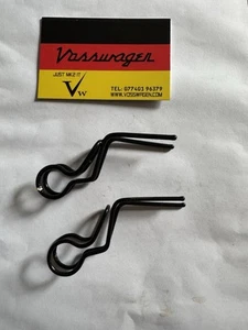 REFURBED VW GOLF JETTA MK1 SCIROCCO Mk1 Mk2 HANDBRAKE CABLE TO AXLE METAL CLIPS - Picture 1 of 3