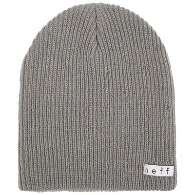 Gorro diario unisex Neff, cálido, holgado, prendas suaves, gris, talla única Foto 1 de 3
