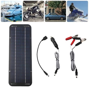 Solar Battery Maintenance Kit 30W 12V Trickle Charger for Various Vehicles - Picture 1 of 23