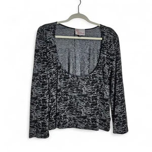 Charms top donna scollato basso arrotondato burnout taglia XL strega capricciosa - Foto 1 di 11