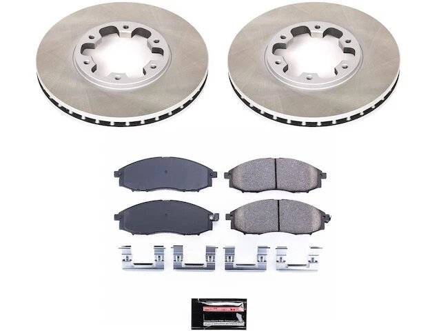 Kit de pastillas de freno delanteras y rotor para Nissan Xterra 2000-2004 2001 2002 2003 XH584SG Foto 1 de 1