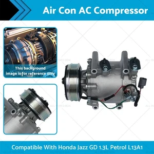 Air Con AC Compressor Suitable for Honda Jazz GD 1.3L Petrol L13A1 03/06 - 07/08 - Picture 1 of 8