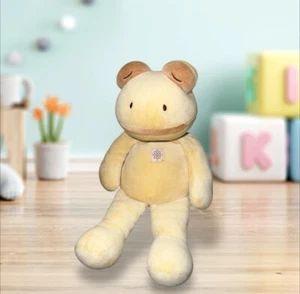 miYim Simply Organic Plush Sleeping Frog Toy Lovey Stuffed Animal 13" Velour - Picture 1 of 3