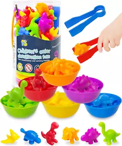 Counting Dinosaurs Montessori Toys for 3 4 5 Years Old Boys Girls, Toddler Presc - Picture 1 of 12