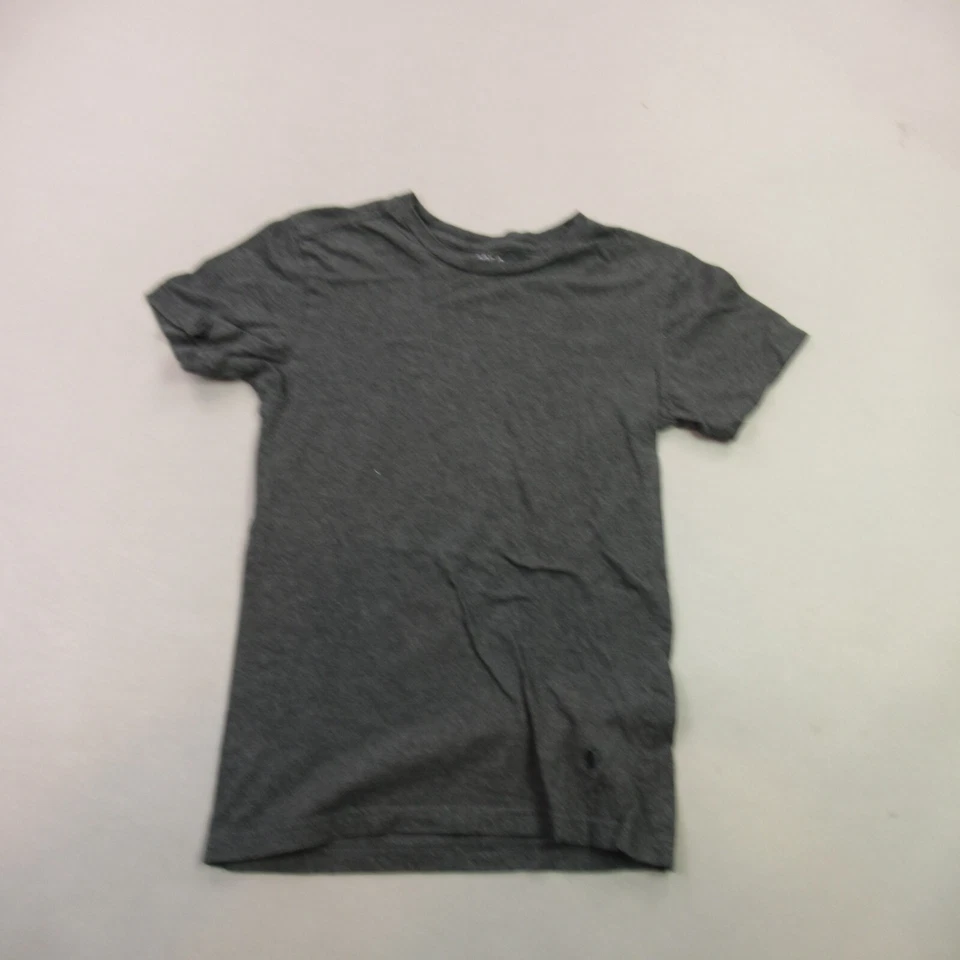 Polo Ralph Lauren Shirt Girls Small Crew Neck Lightweight Stretch Gray Slim Fit - Image 1 of 4