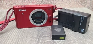 Nikon 1 J1 10.1MP Digital Camera - Red (Body Only) - Picture 1 of 8
