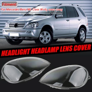 2x Faro transparente Cubierta de lente para Mercedes Benz Clase ML W163 2002-2005 - Imagen 1 de 7