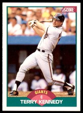 1989 Score Rookie & Traded Terry Kennedy San Francisco Giants #30T