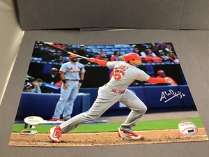 Foto firmada por Aledmys Díaz de los Cardenales de San Luis 8x10 autografiada JSA certificado de autenticidad 1A - Imagen 1 de 4