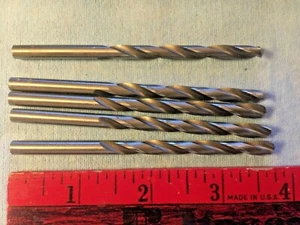 5pcs. Columbia #3 (.2130") 3 3/4 inch Length, double Twist Drill  USA - Picture 1 of 2