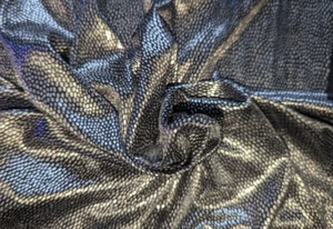 Silver Snakeskin Shimmer 4 Way Poly Spandex Stretch Fabric 67' L x 48" W Pc - Picture 1 of 5