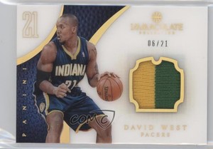 2012-13 Panini Immaculate Jersey Number /21 David West #38