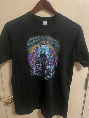 Camiseta negra Jason Mraz. Escena de gato tamaño grande. Etiqueta en blanco de Estados Unidos.                 D1 Foto 1 de 4