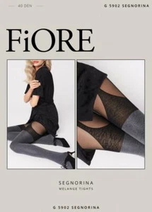 FIORE SEÑORINA MELANGE SIMULADO MEDIAS MEDIAS MEDIAS PANTIMEDIAS NEGRAS 3 TALLAS - Imagen 1 de 8