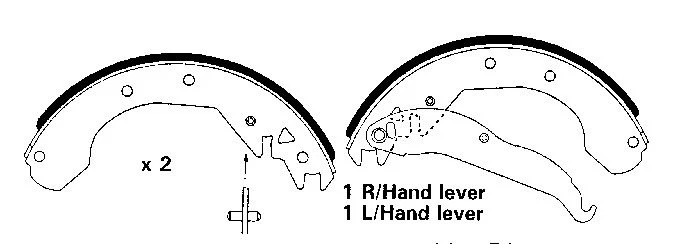 Vauxhall Astra, Astra Van,Combo Van 93-01, Corsa Van 94-00, New Rear Brake Shoes - Image 1 of 1