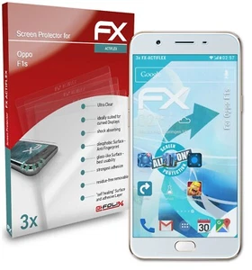 atFoliX 3x Screen Protector for Oppo F1s Protective Film clear&flexible - Picture 1 of 8