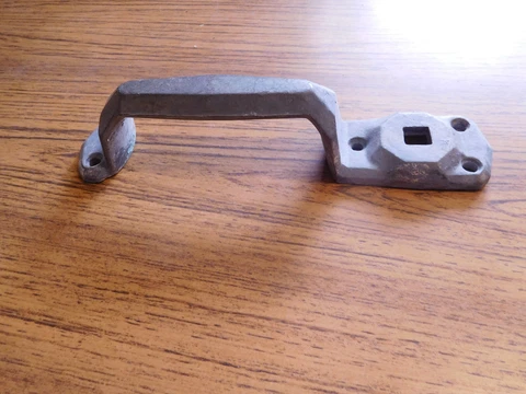 VINTAGE LARGE Cast Metal DOOR PULL HANDLE ~ 10" ~ Free Ship Cover