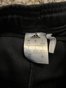 Girls Adidas Black Stripe Pants Size Small - Picture 1 of 2