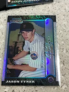  1999 Bowman Chrome International Refractors #134 Jason Tyner rc/100 mets!