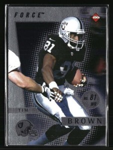 Tim Brown 1997 Collector's Edge #8  Football Card