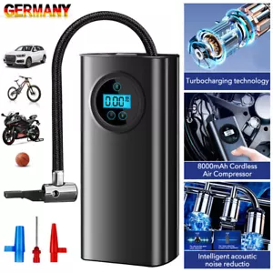 LCD Elektrische Akku Luftpumpe 150 PSI Auto Reifen Druckluft Fahrrad Kompressor - Bild 1 von 14