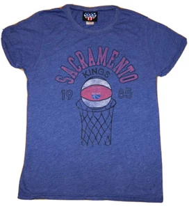 Camiseta para mujer Sacramento Kings '85 L grande clara bebé azul NBA EE. UU., estilo retro - Imagen 1 de 3
